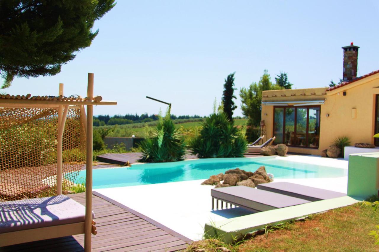 Villa Hacienda private pool&jacuzzi Paralía Exterior foto